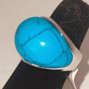 PARK LANE JEWELRY Vibrant genuine turquoise gemstone jewelry!  SZ. 7.. NWT